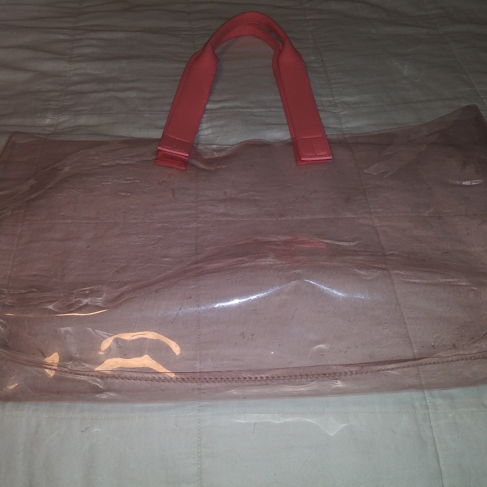 Pink Translucent Tote/Price is firm